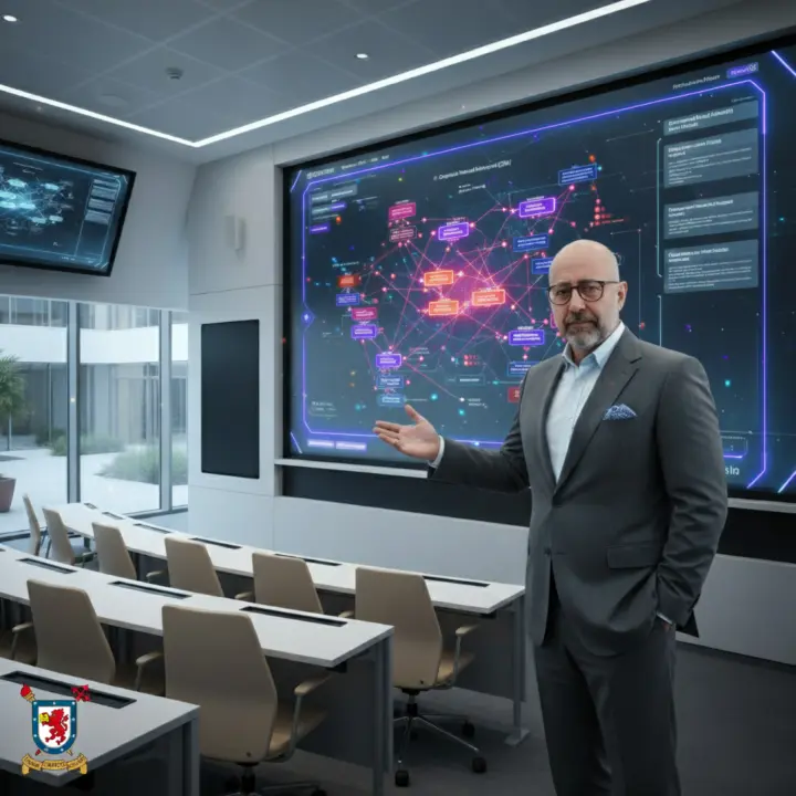 Ángel Royo enseñando tecnología aplicada